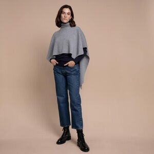 Johnstons of Elgin Knit Wool Sweater Cape